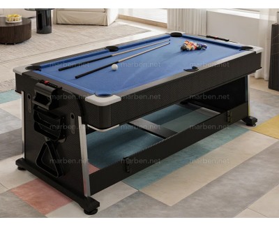 Mesa Multijuego 4 en 1 Giratoria de 7 ft, Air-Hockey, Billar, Ping-Pong, Cubierta de Comedor (Negra, paño azul) Mesa Multijuego 4 en 1 Giratoria de 7 ft, Air-Hockey, Billar, Ping-Pong, Cubierta de Comedor (Negra, paño azul)
